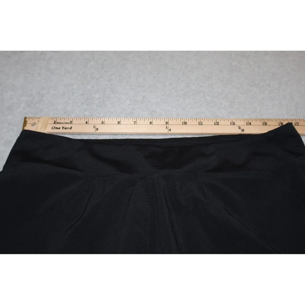Orvis Lined Skort Skorts Shorts Women Large Black Athletic Outdoor Zipper Pocket
